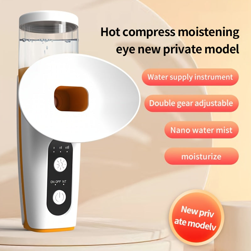 Hot Cold Eye Mist Humidifier USB Rechargeable Portable Nano Mist