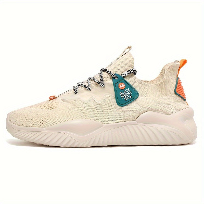 Barcha mavsumlar uchun nafas oladigan erkaklar yugurish poyabzallari, rangli blok dizayni va sirpanmas xususiyati bilan, ochiq havoda lager faoliyatlari uchun ideal.