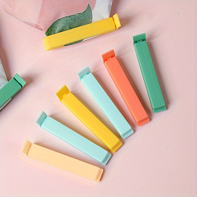 Oshxonada turli plastik va meva sumkalarini muhrlash va tartibga solish uchun 6 ta oziq-ovqat sumkasi kliplari to'plami