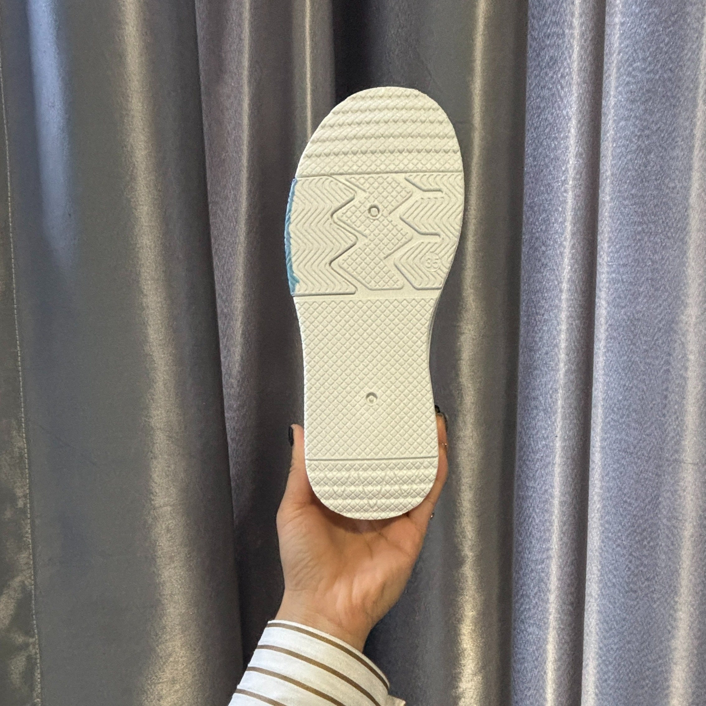 Women Casual Sneakers White Blue Non-Slip Low Top Comfortable Shoes