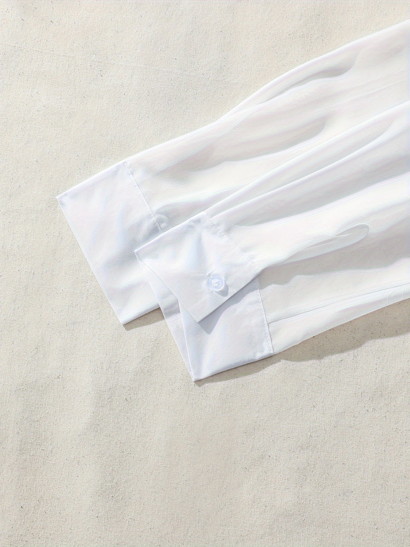 Women's Sheer Shirt and Bodycon Skirt Set with Tie and Thong