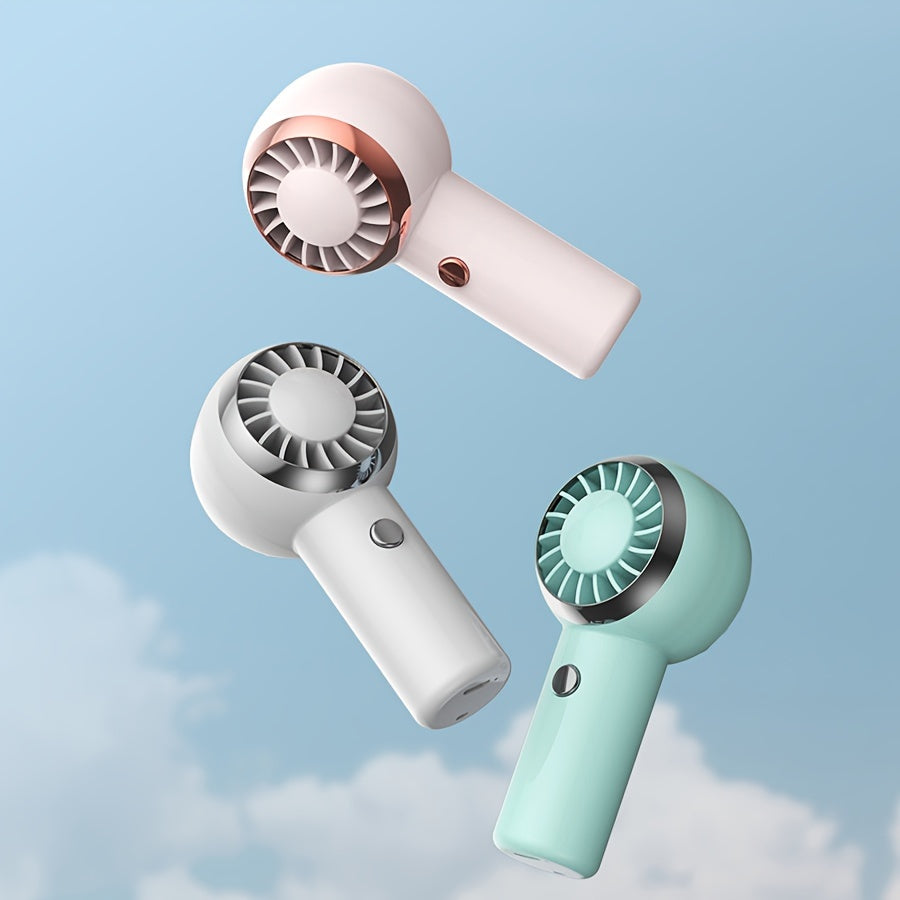 Mini Handheld Fan Rechargeable Portable with Quick Cooling 3 Speed Settings