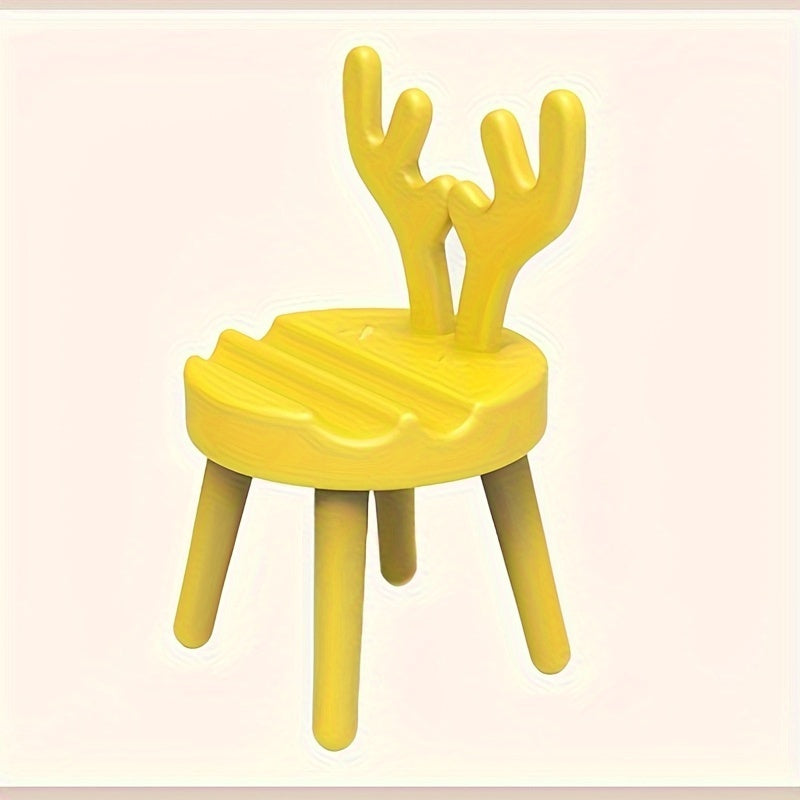Decorative Christmas Antler Chair Phone Holder Easy to Install No Power Needed