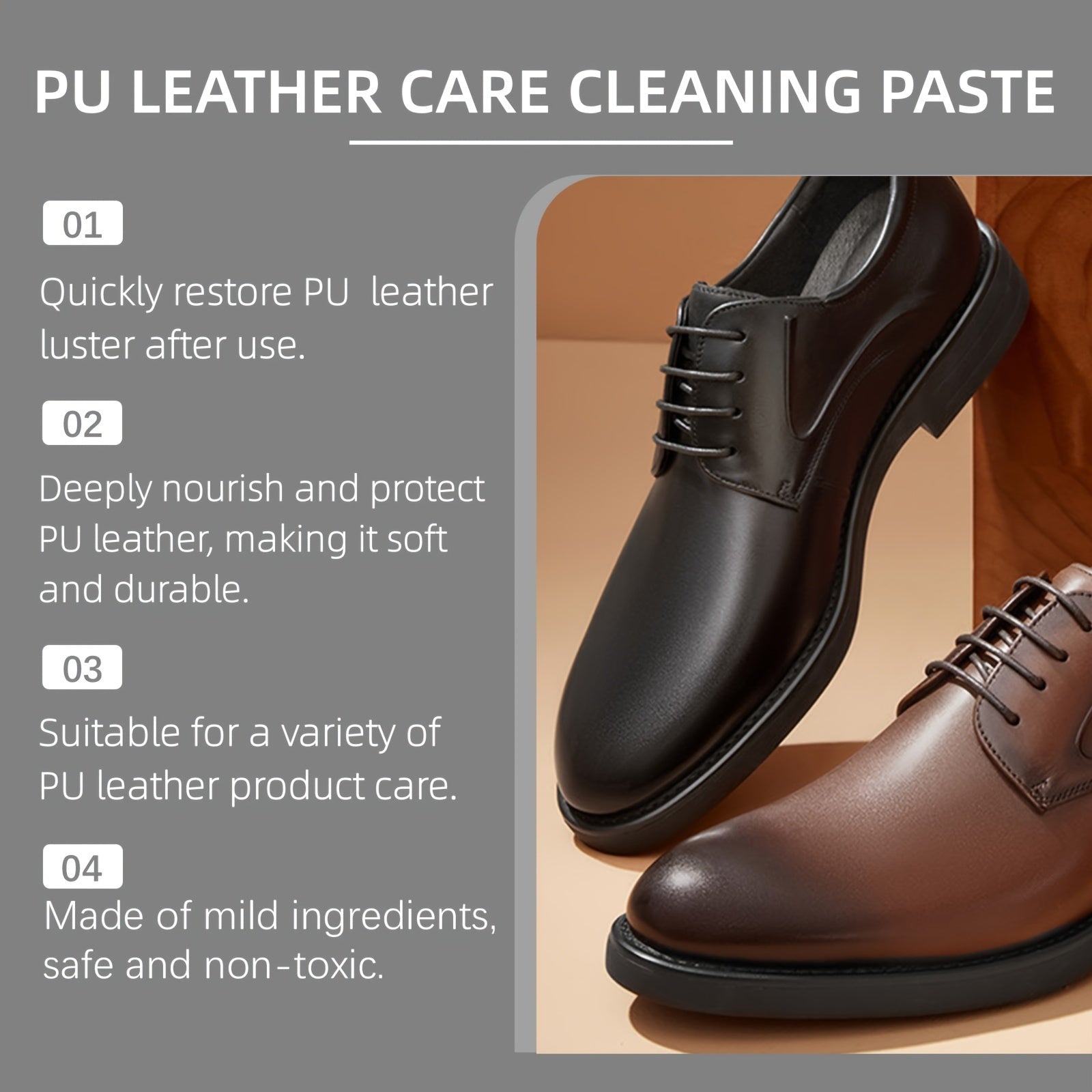 Leather Cleaner and Conditioner Gel for Bags and Sofas, Residue-Free, Under 1L