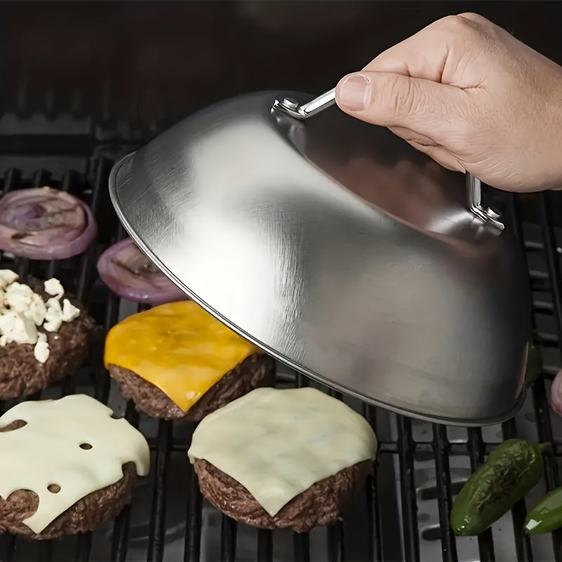 Stainless Steel Steak Cover for Grilling and BBQ Outdoor Use