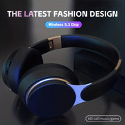 Wireless Over-Ear Bluetooth 5.0 Noise-Cancelling Headphones with Microphone Foldable