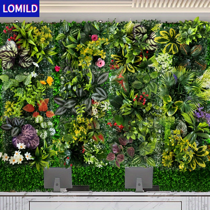 Artificial Green Plants for Outdoor Wall Decoration Wedding Festival Tying
