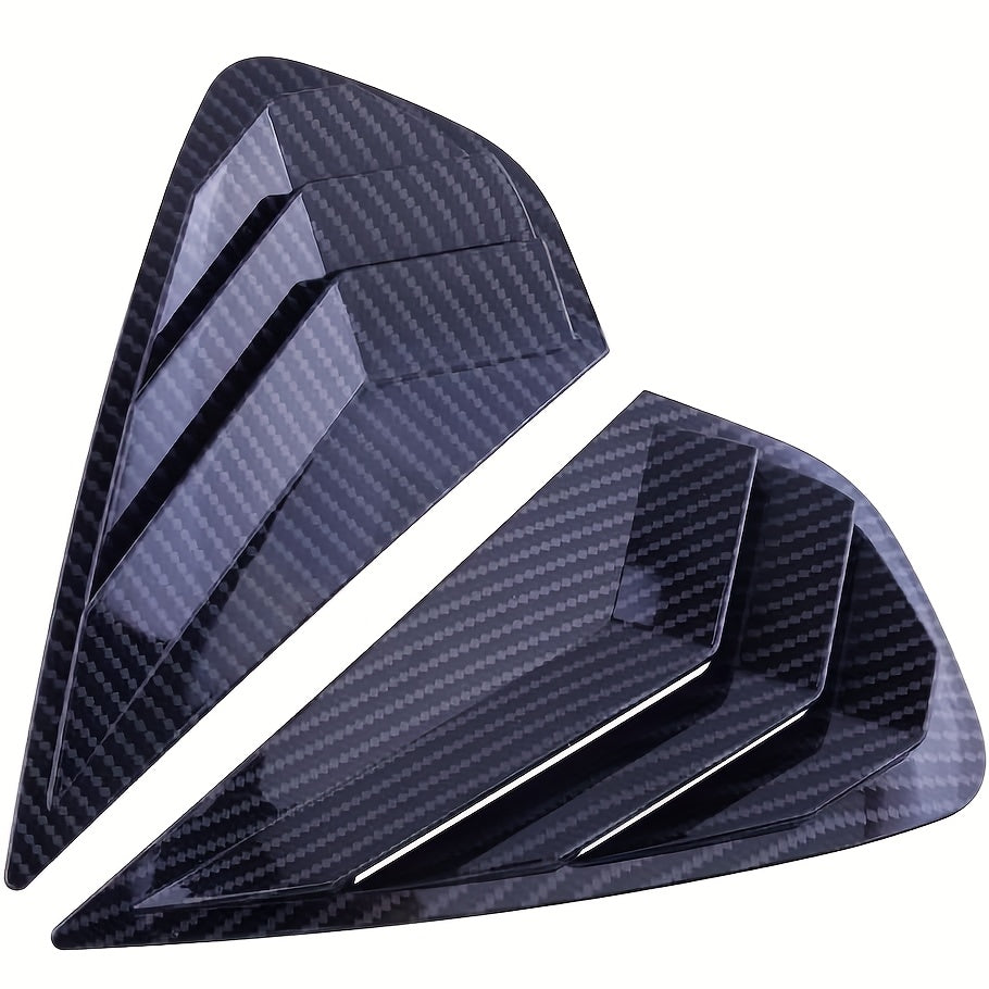 2Pcs Rear Side Window Shutter Sunshade Cover for Car Vent Trim