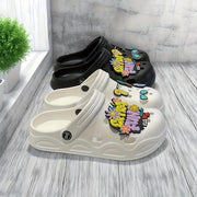 Women's Summer Beach Sandals Eva Flat Sole White Casual Slip-On Shoes