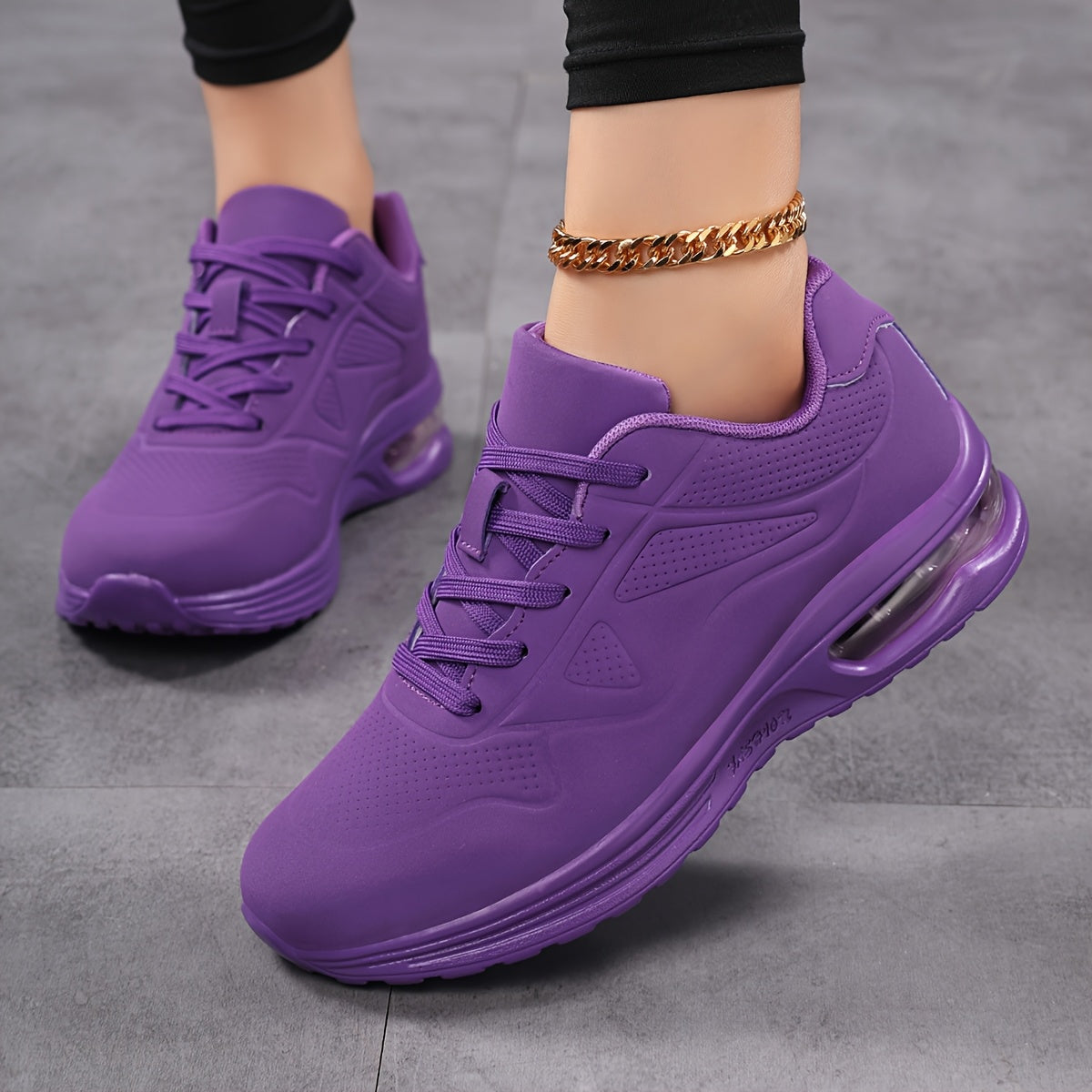 Women's Breathable Mesh Casual Sneakers with Air Cushion and Low Top