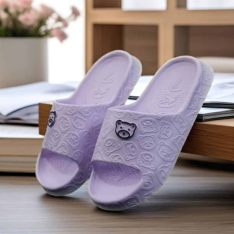 Ayollar uchun EVA slaydlar, sirpanishga qarshi ichki va tashqi uy choyshablari, qora va oq aksentlar