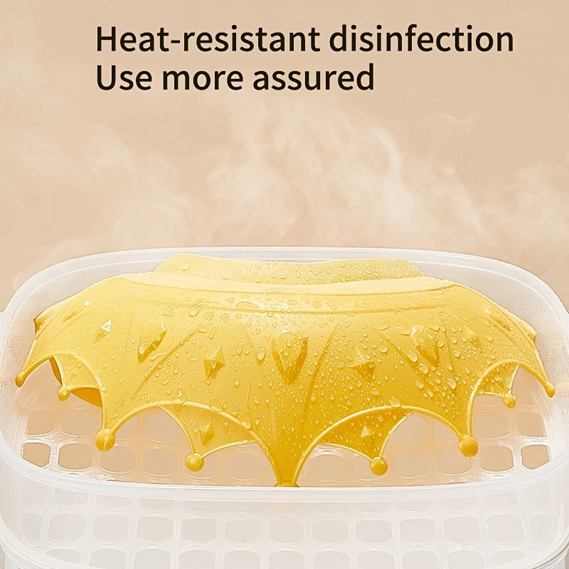 Children's Adjustable BPA-Free Shower Cap for Boys and Girls in Pink Blue Yellow Pack of One or Two