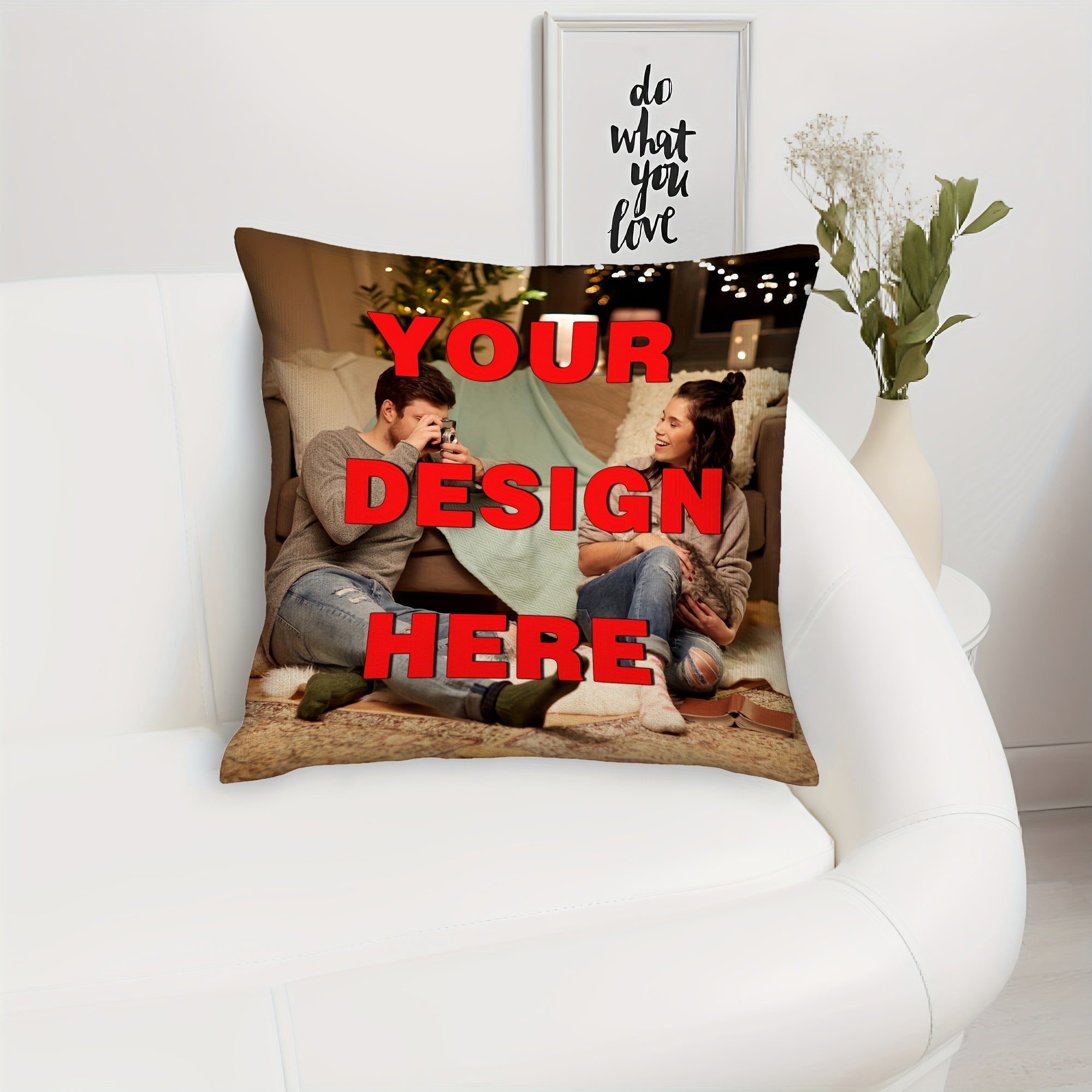Customized Pillow Cover for Home Decor 45.72cm Christmas Valentine's Thanksgiving New Year