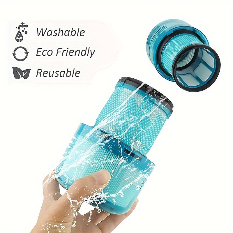 Dyson V15 Detect, V15 Detect, V11 Torque Drive, V11 Animal va SV14 simsiz tozalovchi uchun uchta vakuum tozalovchi aksessuar, ikkita filtr va bitta g'oz boshli cho'tka.