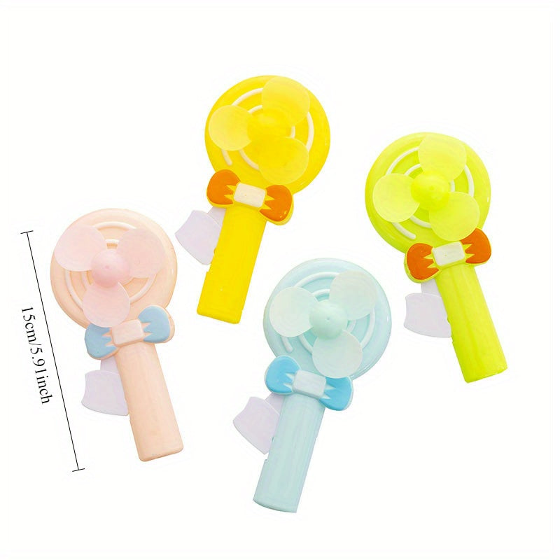 Karton lollipop shaklidagi mini ventilyatorlar talabalar uchun yozgi foydalanish uchun qulay va ideal.