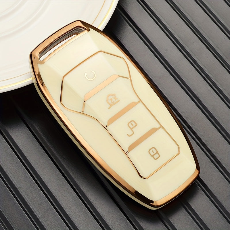 Avtomobil kaliti qopqog'i yumshoq silikon kalit qutisi Smart Start masofadan boshqarish uchun himoya