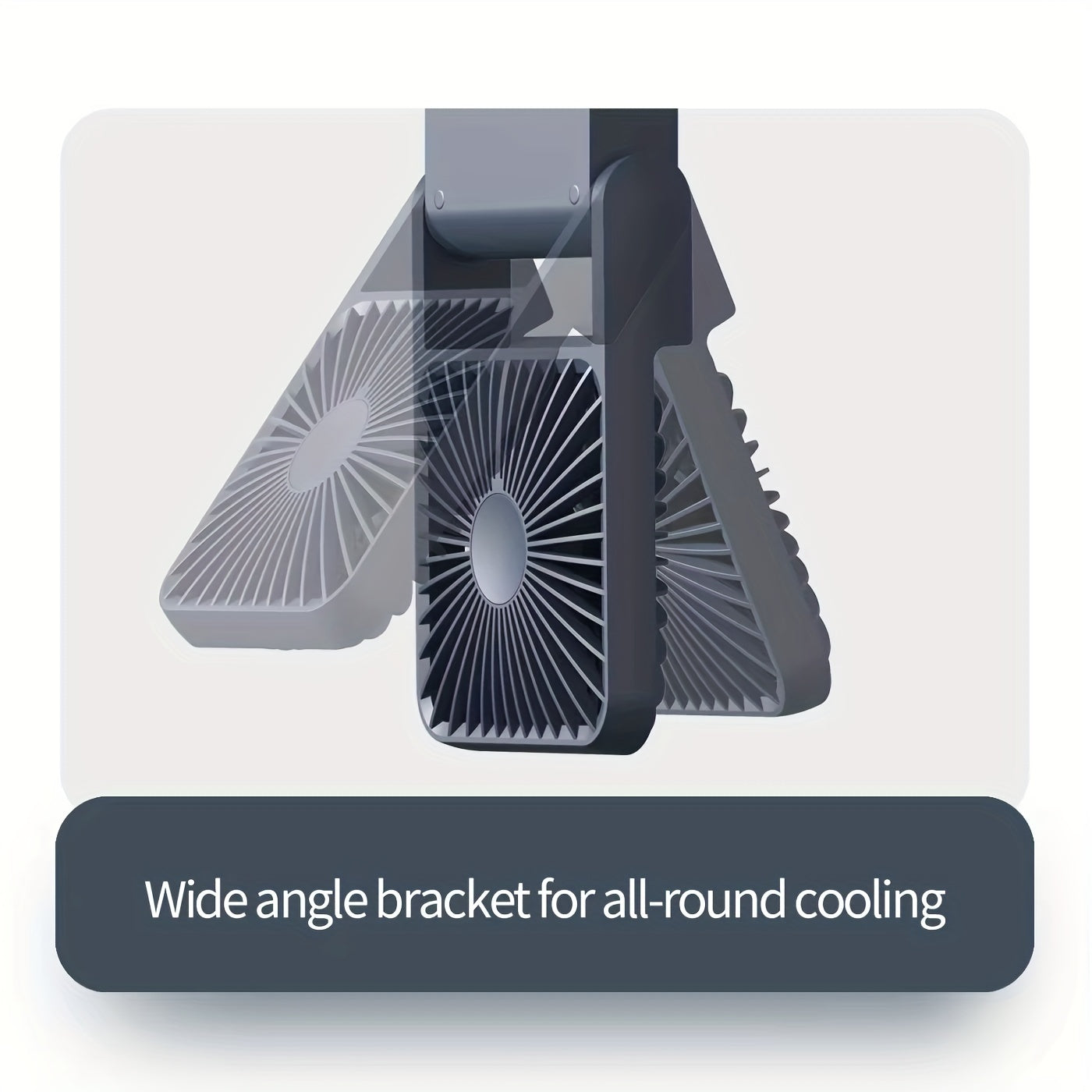 Foldable Portable Desk Fan Quiet USB Charging for Home Office Dorm