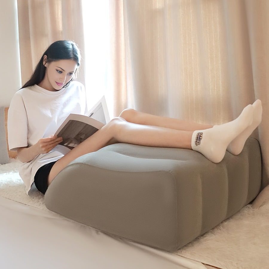 Inflatable Leg Elevation Pillow Wedge for Sleeping and Post-Surgery Support