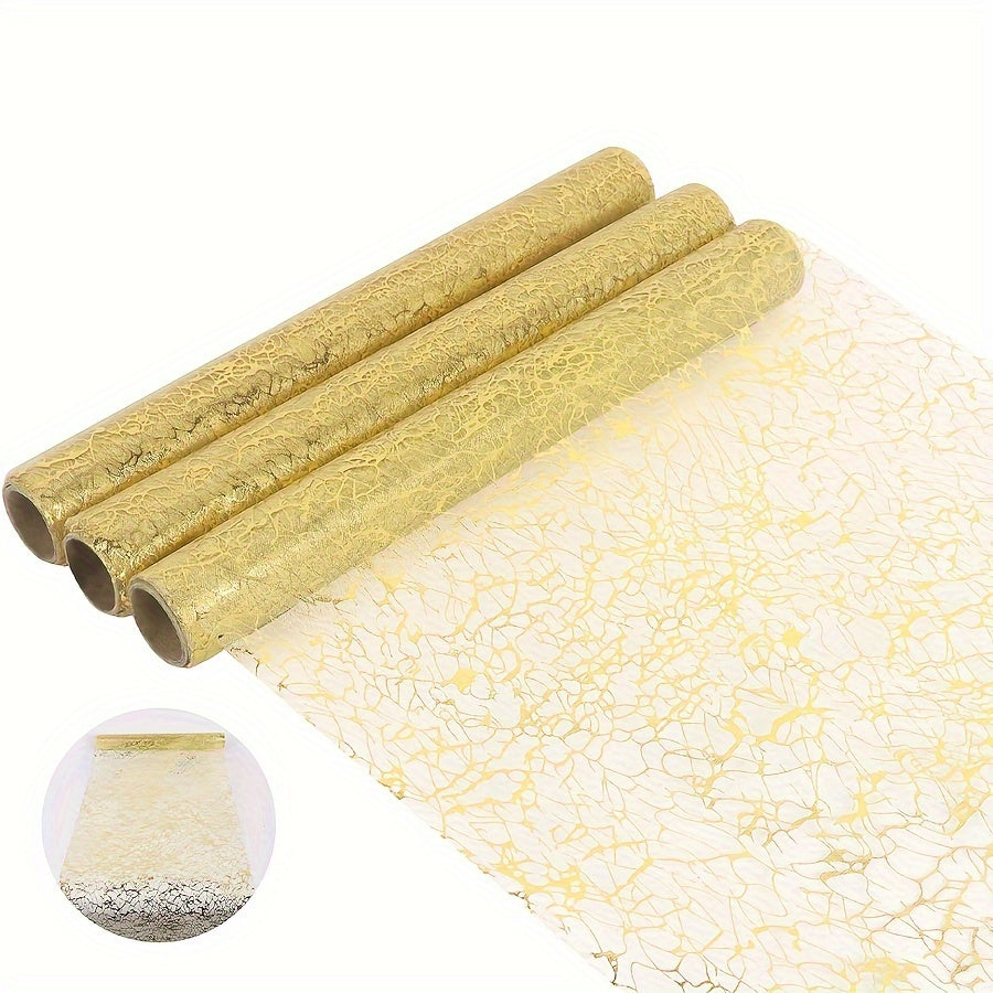 Golden Table Flag for Weddings Parties and Celebrations