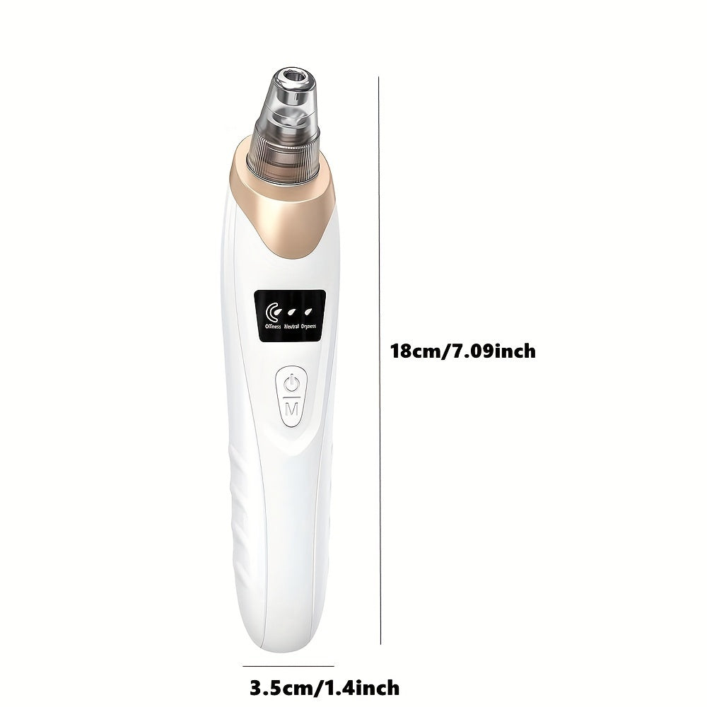 Blackhead Remover Pore Vacuum with 3 Suction Levels and 5 Probes for Women and Men