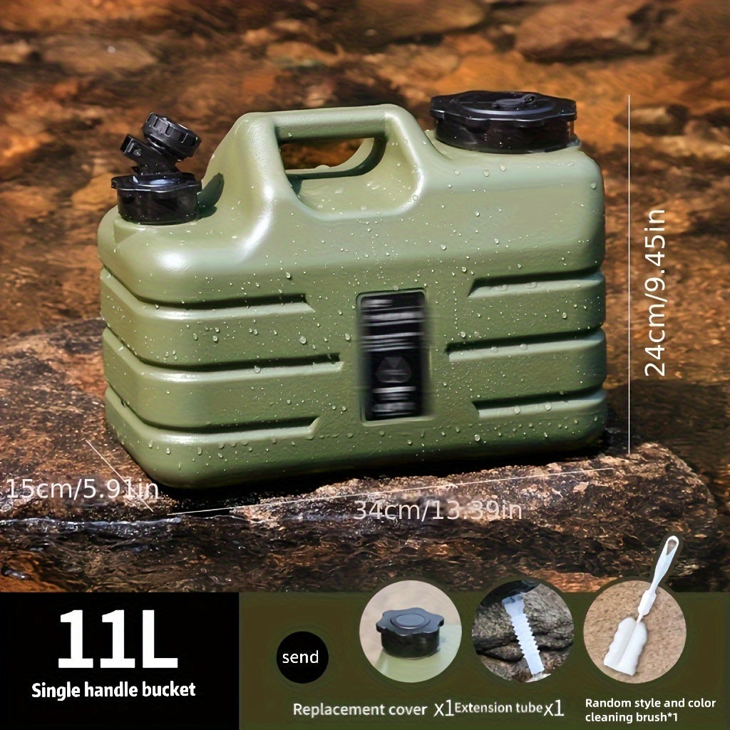 Portable Water Container with Faucet 11L 12L 18L Leak-Proof for Outdoor Activities