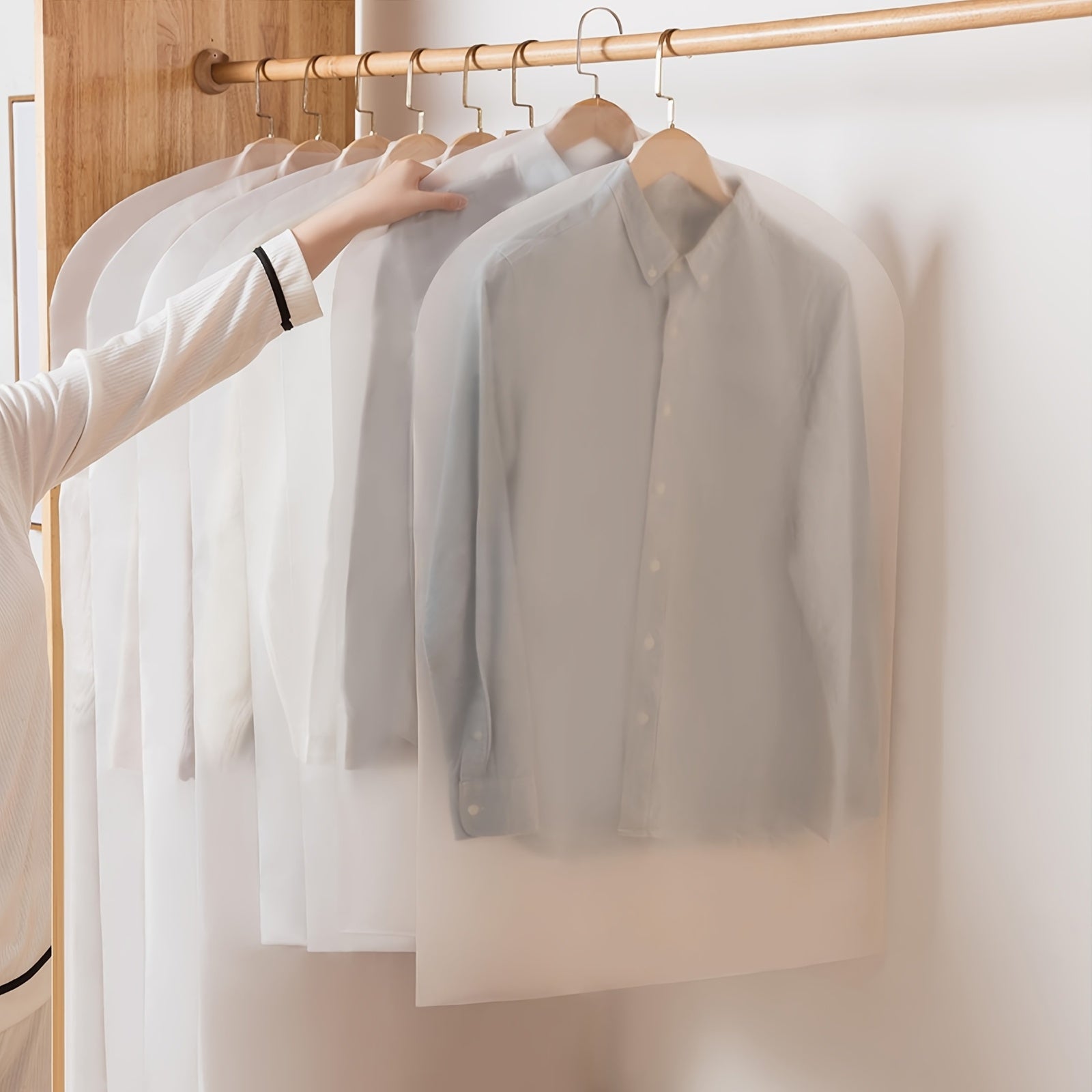 5-to'plam shaffof kiyim qoplami, pastki ochilish bilan, yengil changga chidamli, hasharotlarga qarshi