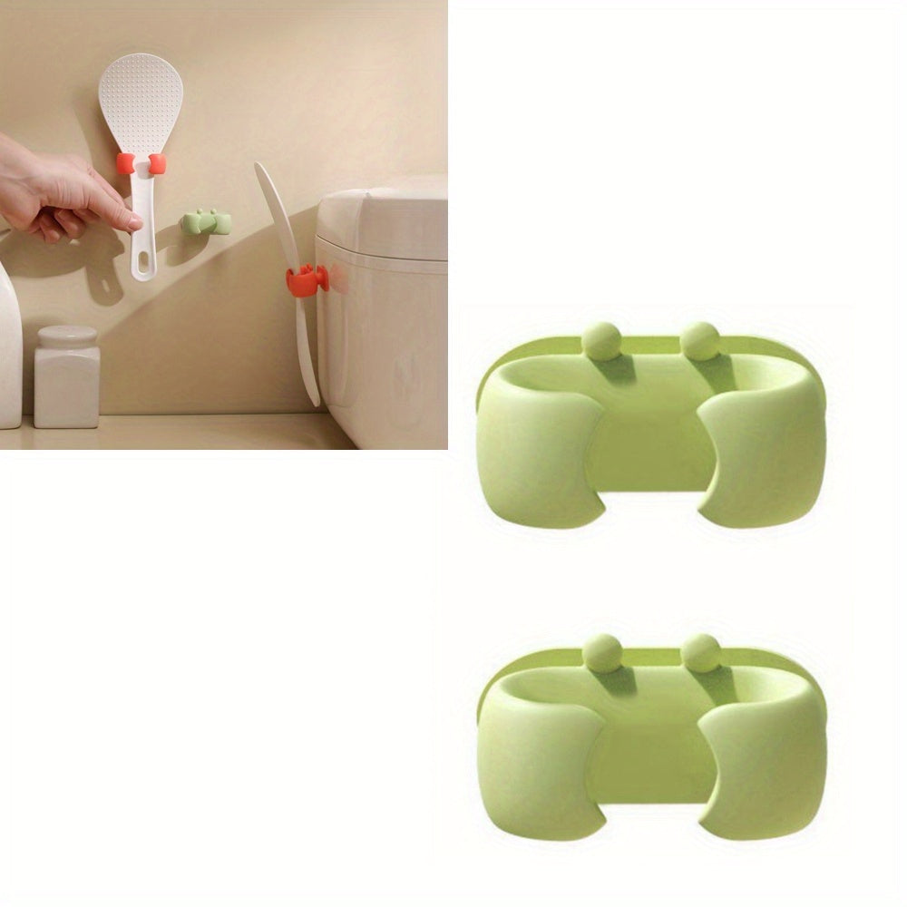 2 Pieces Silicone Adhesive Keychain Hooks for Bathroom Kitchen Living Room Organizing