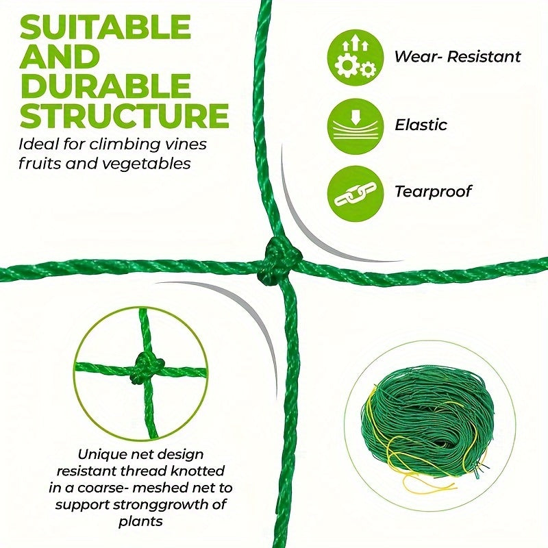 Green Reusable Garden Trellis for Climbing Plants Support for Vegetables and Vines