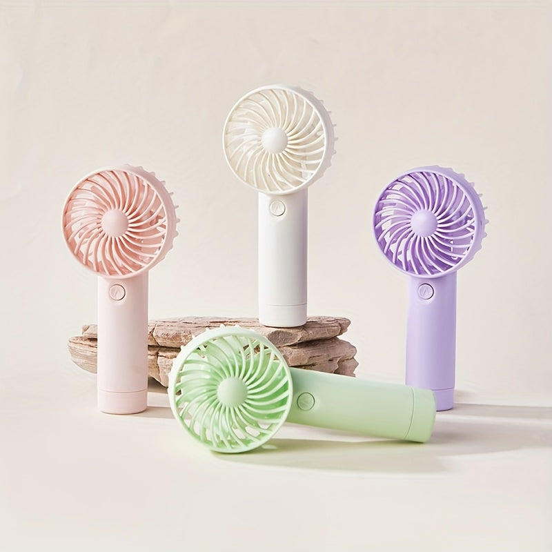 Portable Mini Fan 3 Speeds Rechargeable Battery Indoor Outdoor Use