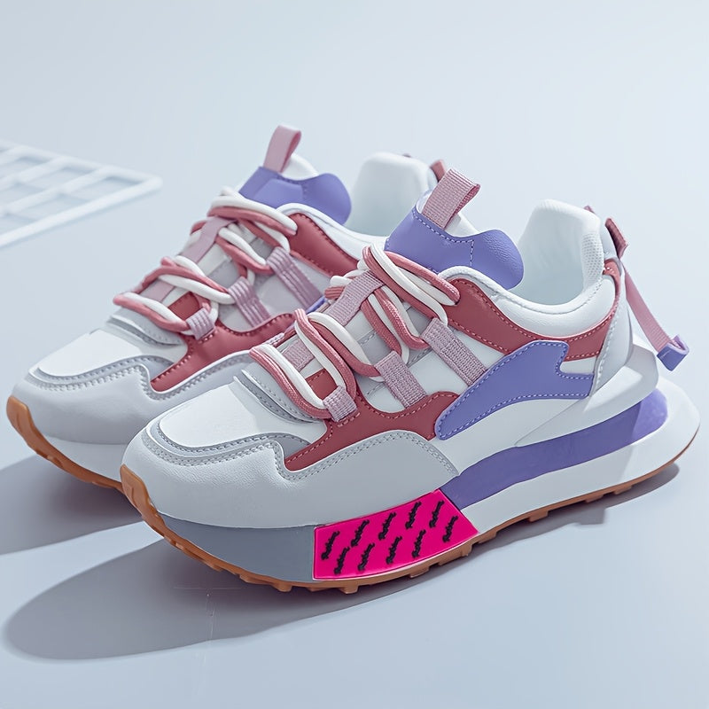 Women's Colorful Casual Sneakers Breathable Fabric Non-Slip Sole