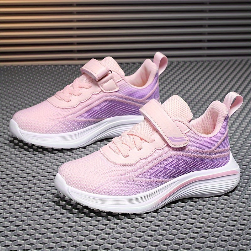 Girls Kids Sports Shoes Breathable Mesh Low Top Sneakers for Daily Wear and Sports