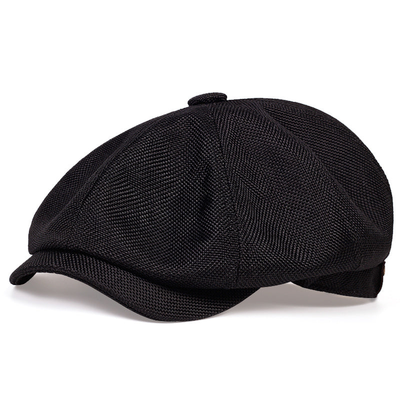 Polyester Newsboy Cap for Men and Women Classic Mature Style Unisex Hat