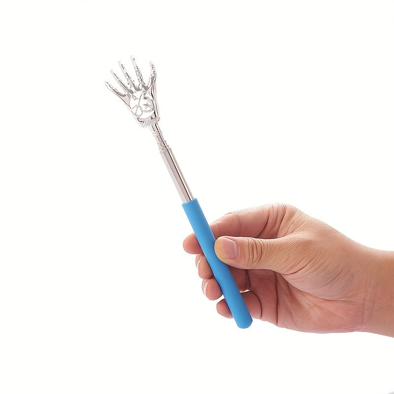 Stainless Steel Retractable Back Scratcher for Itching Relief and Massage