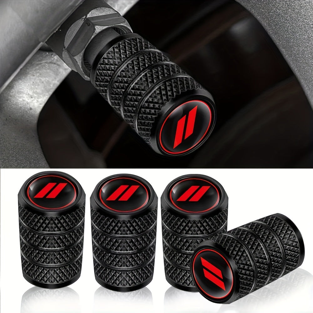 4pcs Universal Aluminum Alloy Car Tire Valve Caps Dust Cover Vehicle Accessory