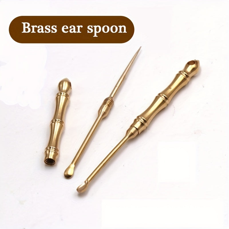 Uniseks mis misli mis va mis cho‘tkasi, eski uslub, oltin rang, 2-in-1 asbob