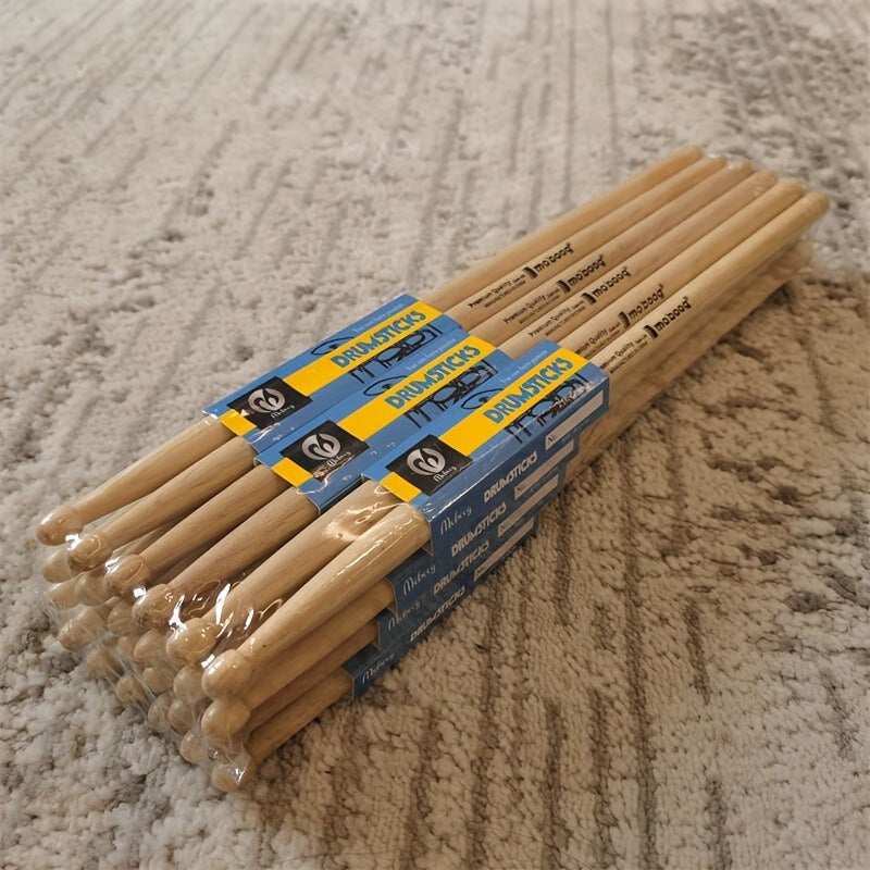 Set of 12 Oak Drumsticks 5A/7A for Jazz Percussion Electronic Drums