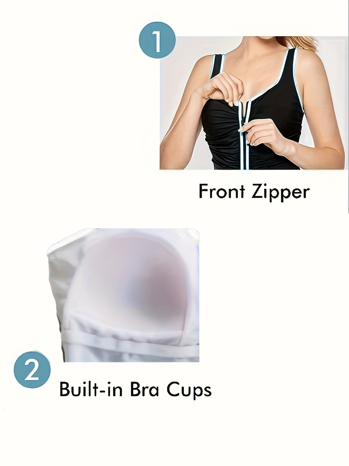 Спортивный купальник большого размера с застежкой-молнией спереди, сборками, моделирующий силуэт, цветными блоками