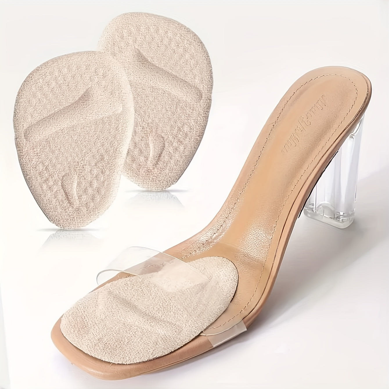 Women's Silicone Slip-Resistant High Heel Shoe Pads with Soft Insoles