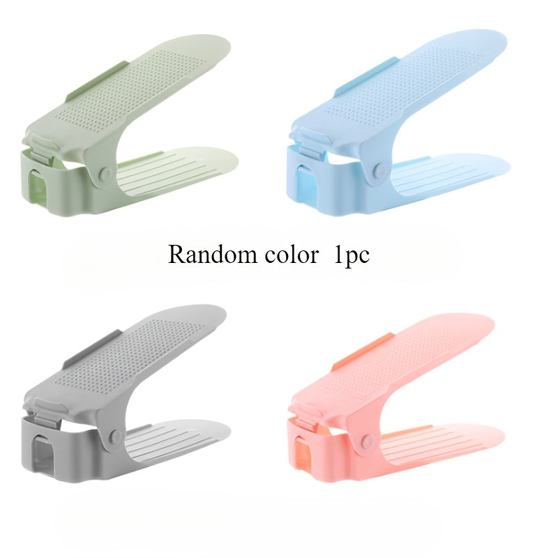 Double-Fold Shoe Rack with Removable Dividers Multi-Layer Storage Organizer