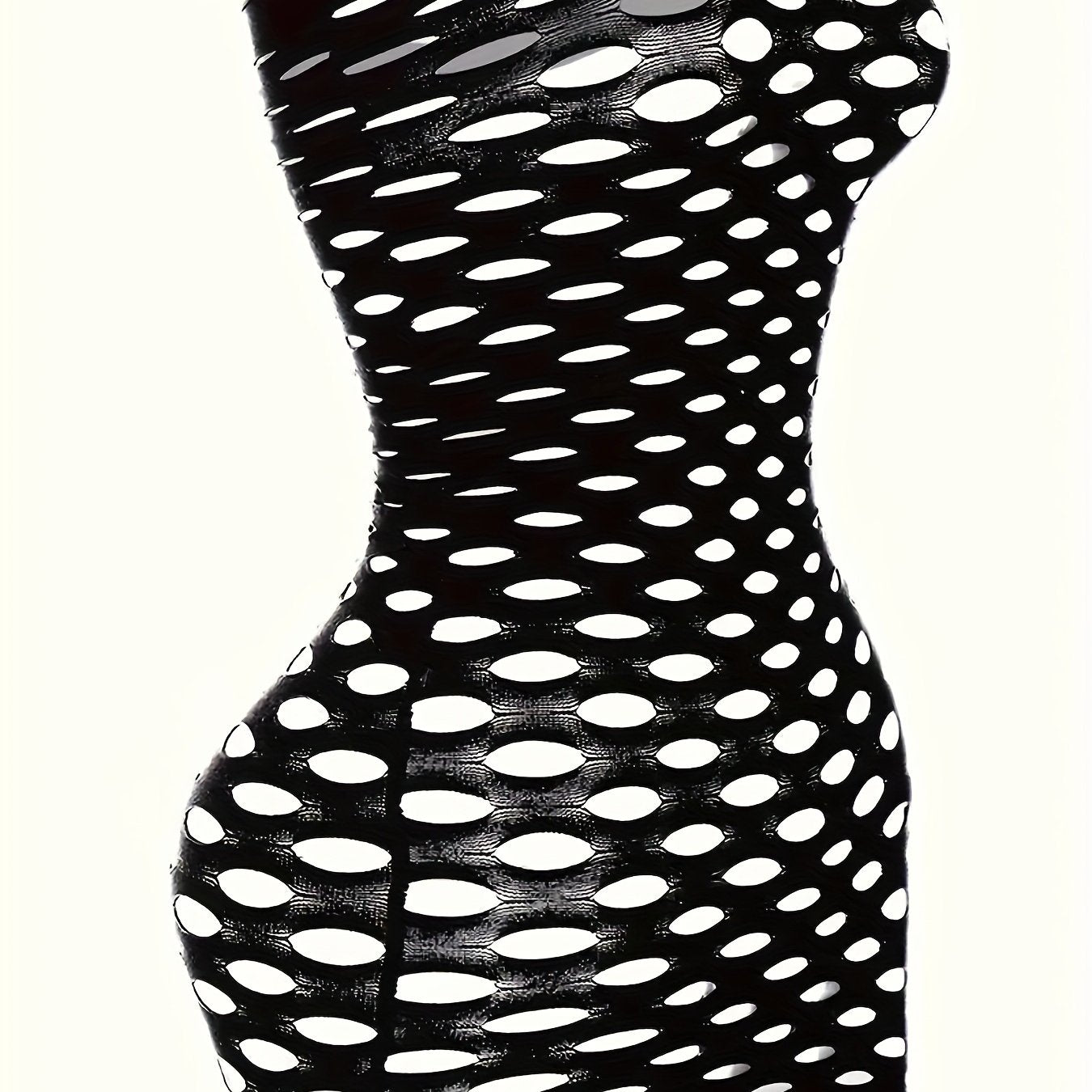 Ayollar uchun Fishnet ko‘rinmas erotik kiyim kesilgan tarmoq belbog‘i bilan hip bandeau