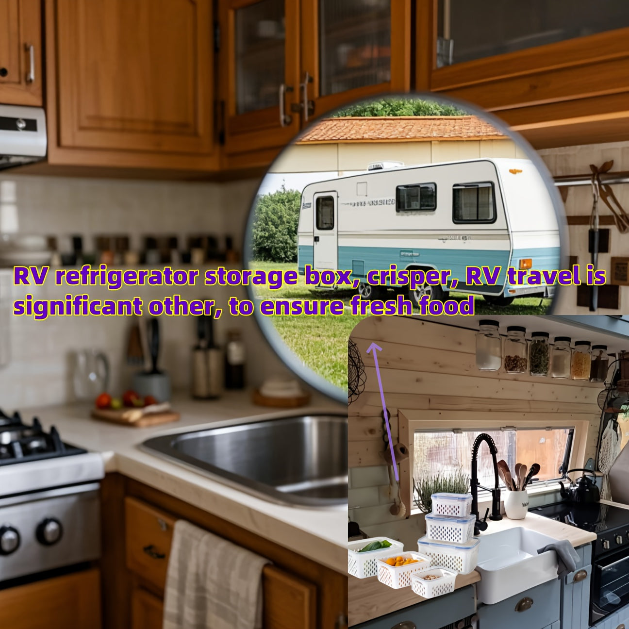 4pcs Stackable Leak-Proof Plastic Food Storage Containers for Pantry and Refrigerator