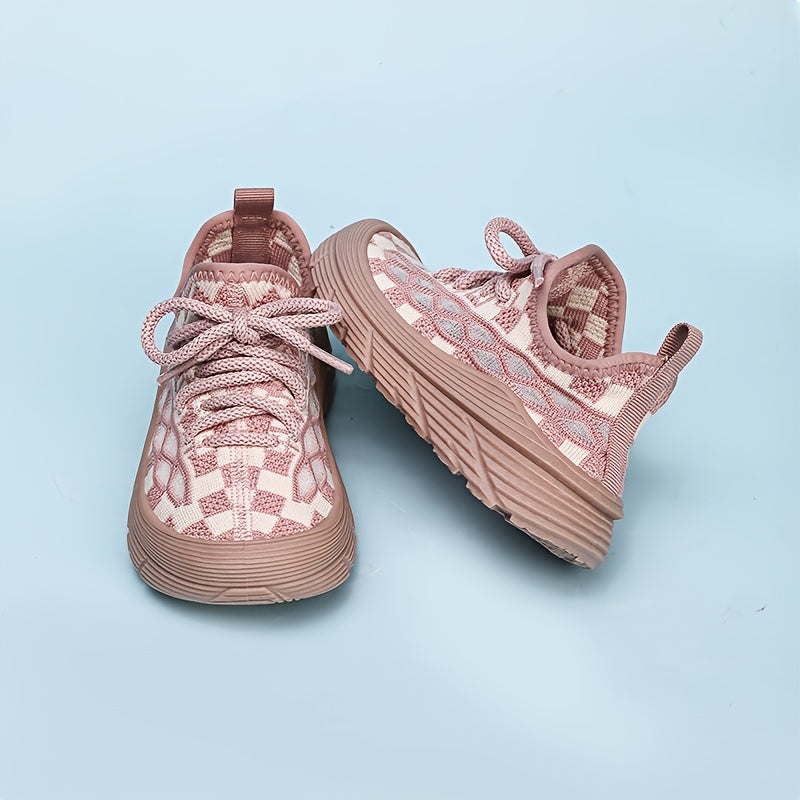 Kids Lightweight Breathable Sneakers with Shock-Absorbing Sole for All Seasons