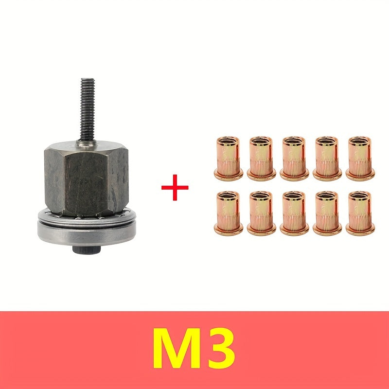 Manual Rivet Nut Tool for Thin Iron Skin Carbon Steel Easy to Use