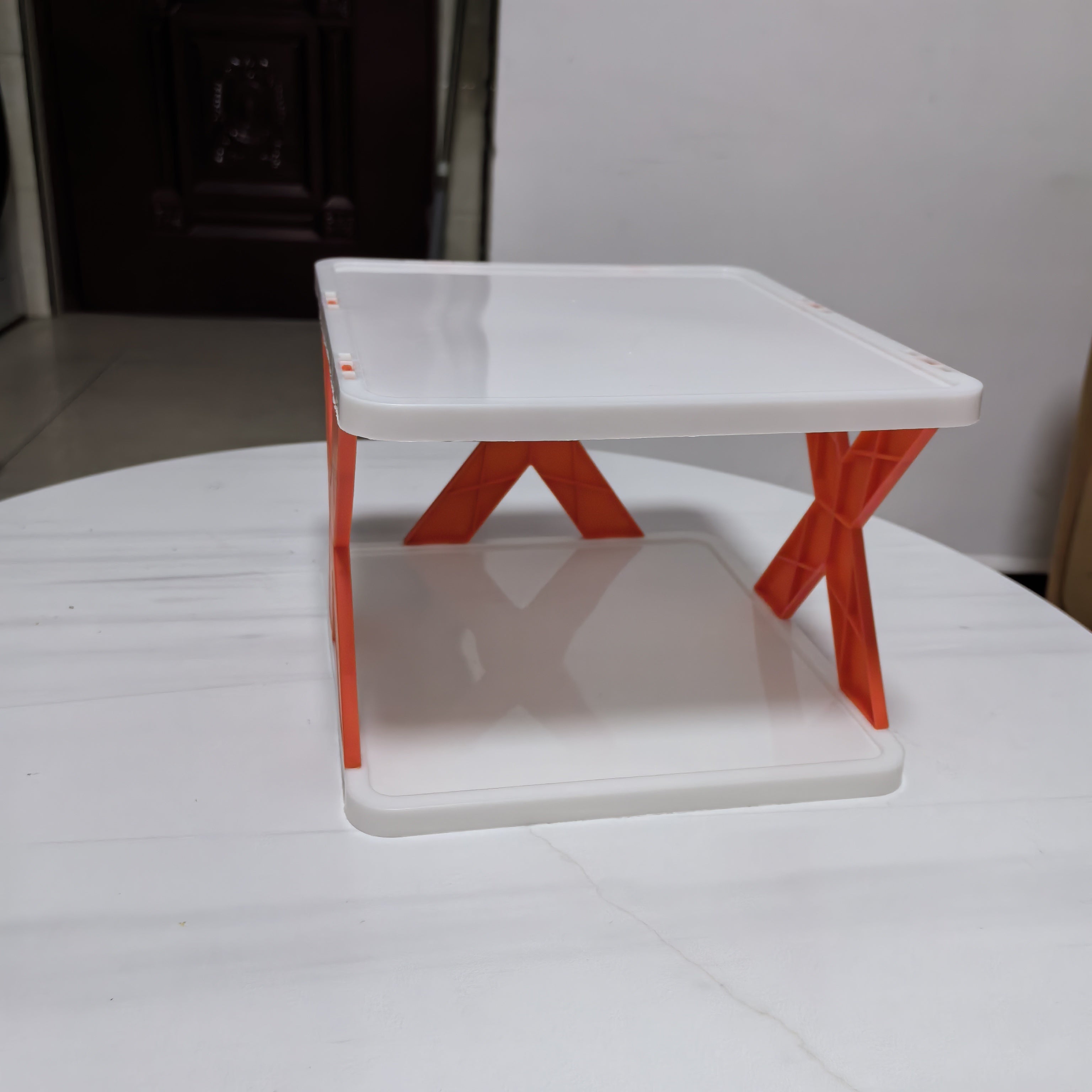 Ko‘p qavatli joyni tejovchi plastik poyabzal tokchasi - Oson yig‘iladigan, yashash xonasi va kirish joyi uchun moslashtiriladigan saqlash yechimi - Ekologik toza dizayn, elektr yoki batareyalar kerak emas