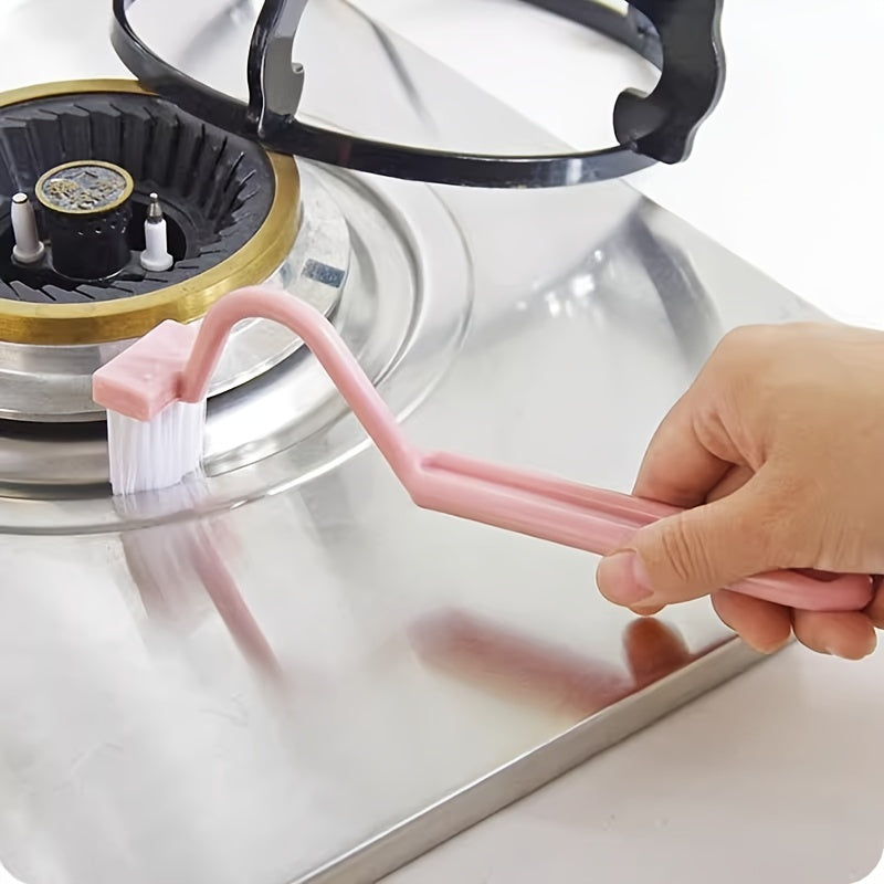 3 шт. набор туалетных щеток для ванной, V-образная форма, пластиковая, синий, зеленый, розовый