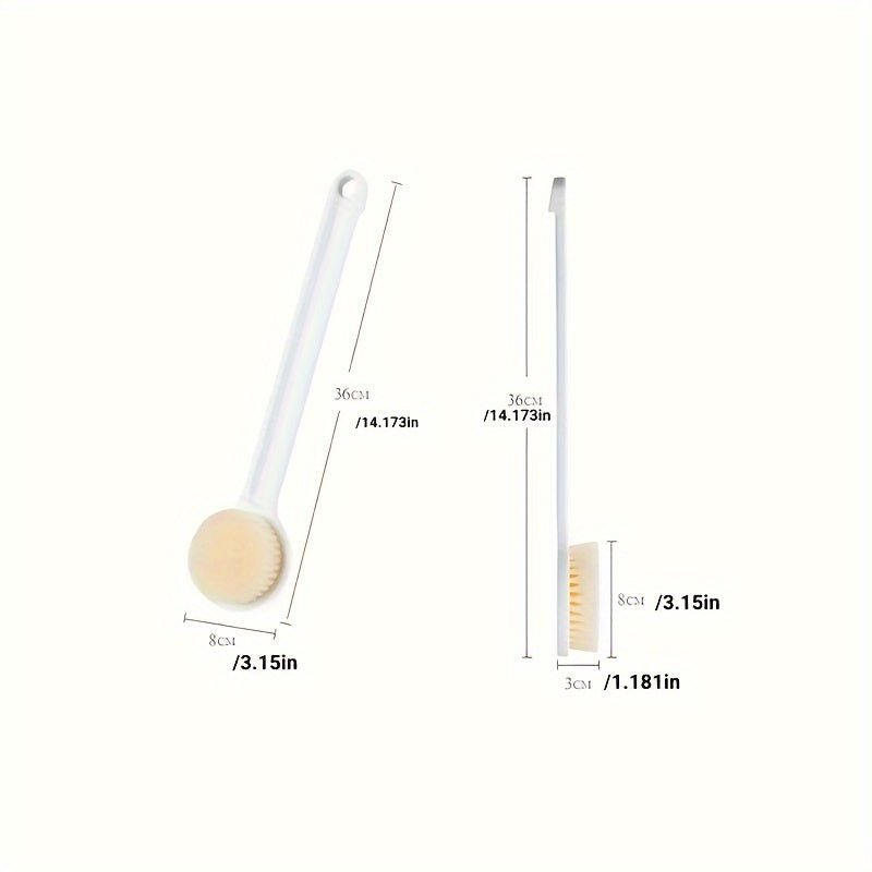 Long Handle Bath Brush with Soft Bristles for Exfoliating and Cleaning