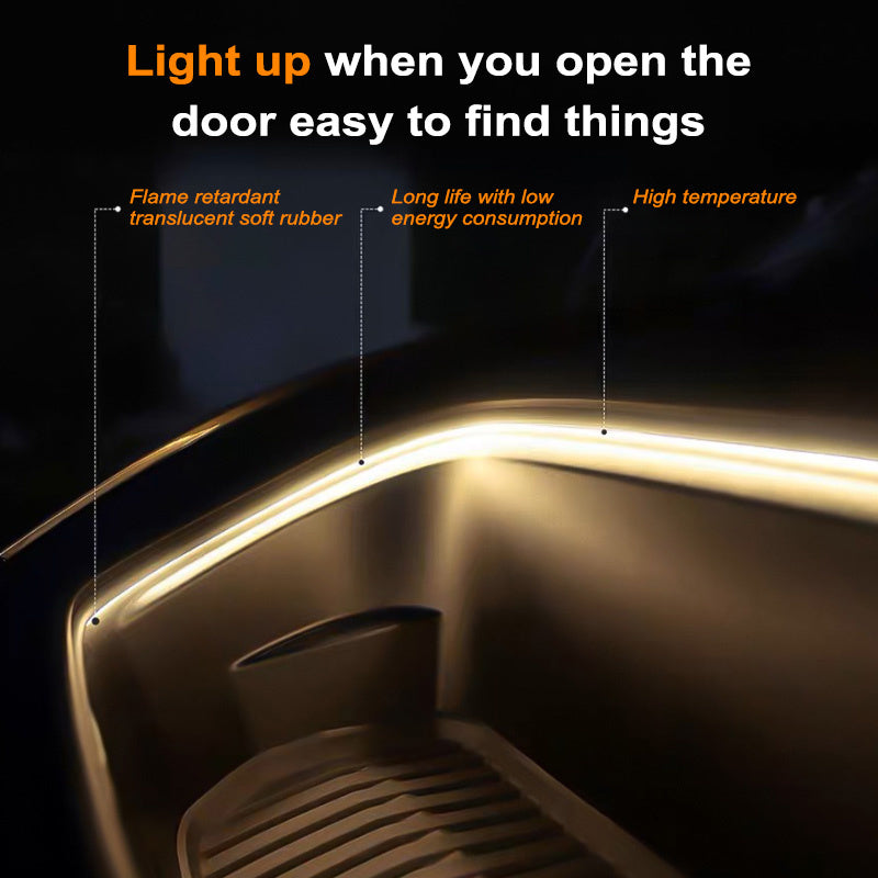 Tira de luces LED flexible para coches 5m lámpara ambiental brillante para interior