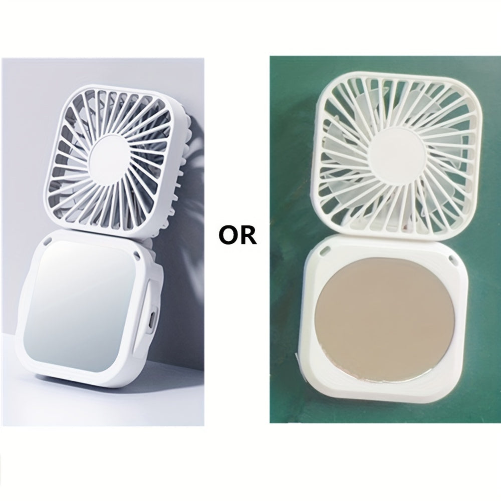 Mini egiluvchan bo'yin ventilyatori va makiyaj oynasi - bu tashqi foydalanish uchun mo'ljallangan portativ USB zaryadlanadigan qo'l ventilyatori. Ushbu ijodiy stol ventilyatori moslashtirilgan qulaylik uchun 3 tezlik sozlamasini taklif etadi.
