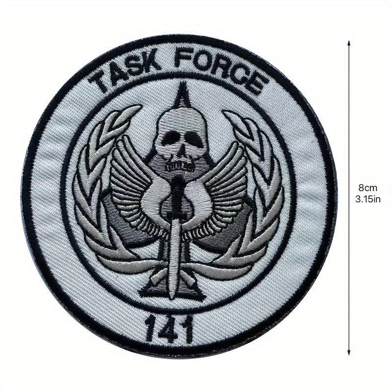 Men's Embroidered Hook and Loop Clothing Patch 1 Pack