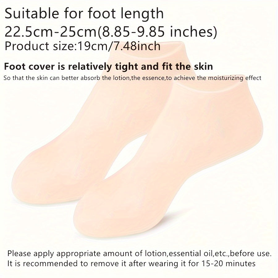 Silicone Gloves and Socks Unscented Moisturizing Hand and Foot Care Set